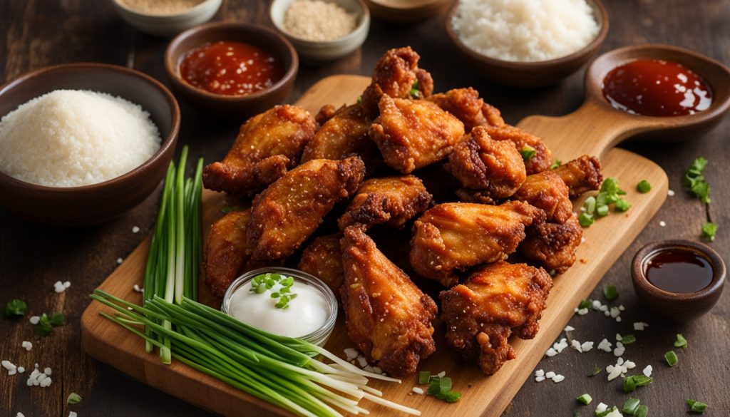 korean fried chicken recipe ingredients image