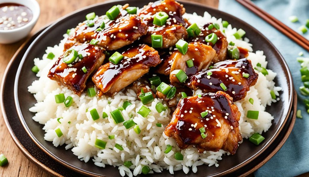easy sticky chicken recipe with rice
