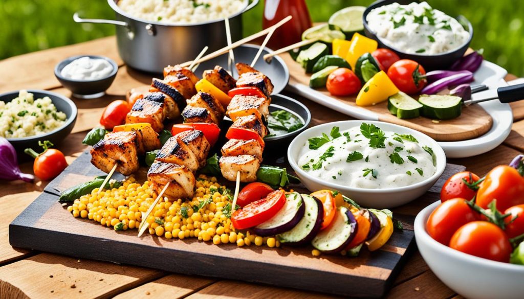 serving suggestions for chicken shish kebab